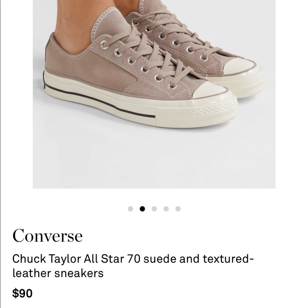 Limited Edition Converse - Suede and textured leather Chuck Taylor All Star 70